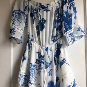 Black and White Lightweight Romper